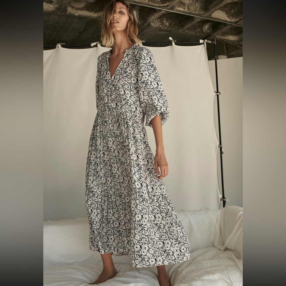 Zara Printed Oversized Dress